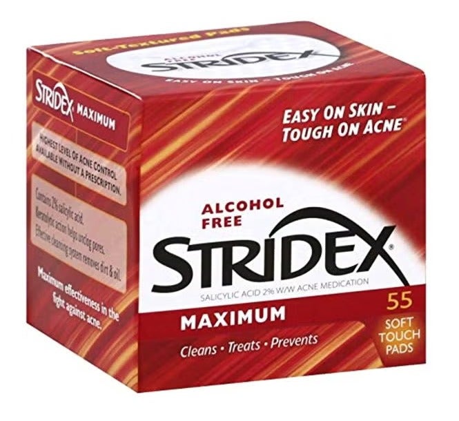 Stridex 55-Piece Medicated Soft Touch Pad White - Image 1